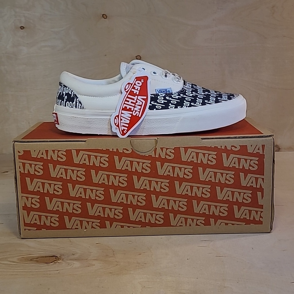Vans Era X Fear Of God 95 Black White Canvas Shoes - Picture 1 of 14